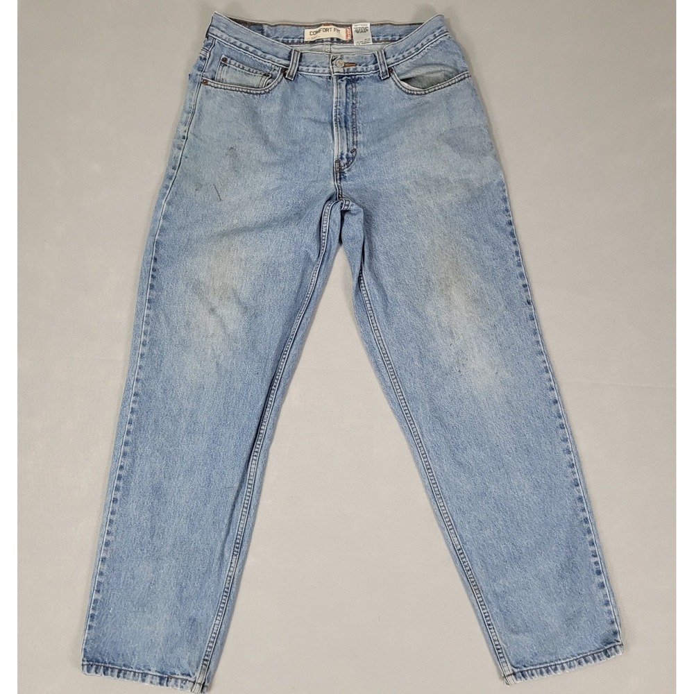 Levi's 560 Jeans Men's 34x34 Light Wash Comfort Fit Tapered Leg Vintage Y2K